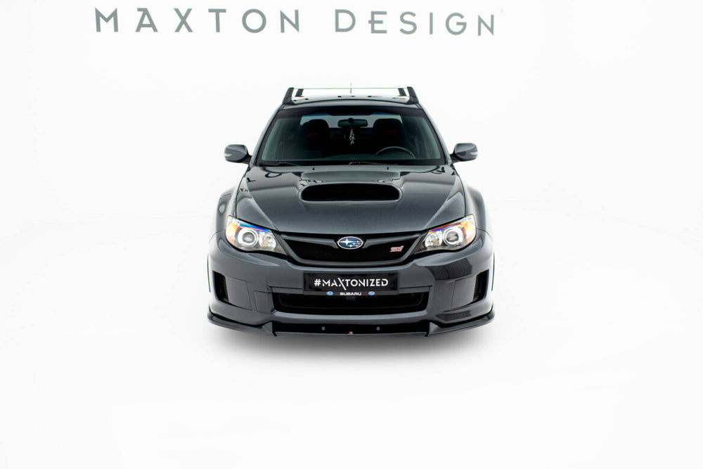 Maxton Parts - Frontlippe V.2 passend für Subaru Impreza WRX STI Mk3 FL schwarz Hochglanz