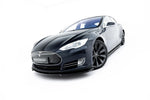 Maxton Parts - Frontlippe V.2 passend für Tesla Model S Mk1 schwarz Hochglanz