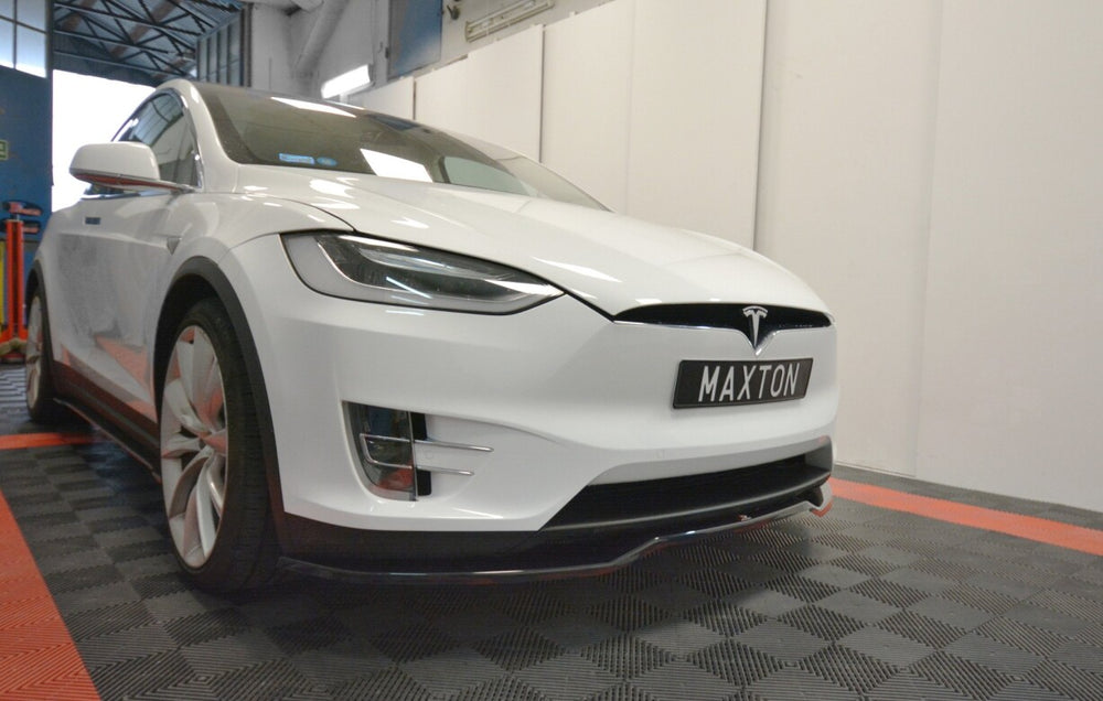 Maxton Parts - Frontlippe V.2 passend für Tesla MODEL X schwarz Hochglanz
