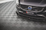 Maxton Parts - Frontlippe V.2 passend für Volvo S60 R-Design Mk2 FL schwarz Hochglanz