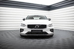 Maxton Parts - Frontlippe V.2 passend für Volvo S60/V60 R-Design Mk3 schwarz Hochglanz