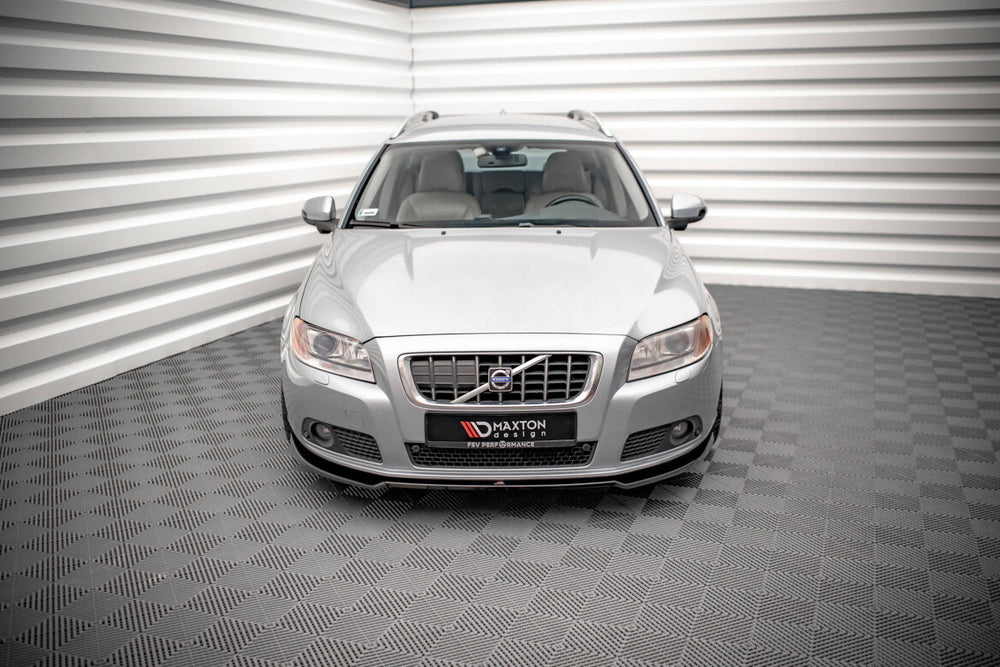 Maxton Parts - Frontlippe V.2 passend für Volvo V70 Mk3 schwarz Hochglanz