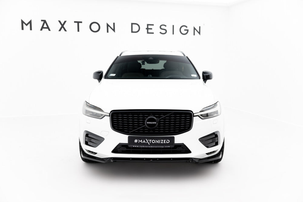 Maxton Parts - Frontlippe V.2 passend für Volvo XC60 Mk2 R-Design schwarz Hochglanz