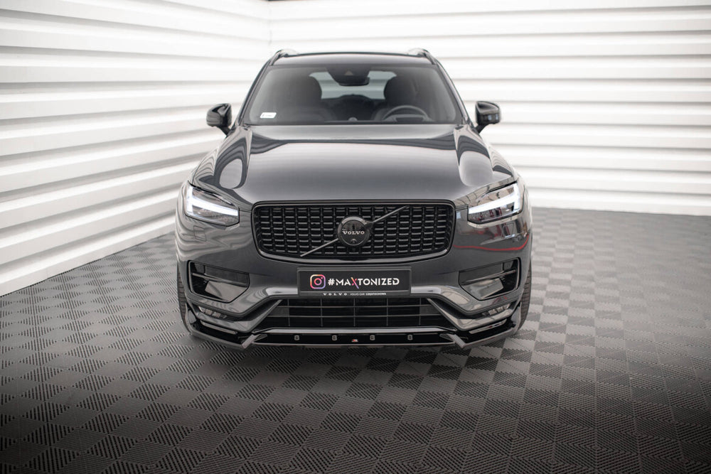 Maxton Parts - Frontlippe V.2 passend für Volvo XC90 R-Design Mk2 FL schwarz Hochglanz