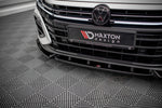Maxton Parts - Frontlippe V.2 passend für VW Arteon R Limousine / Shooting Brake Mk1 FL schwarz Hochglanz