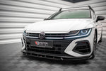 Maxton Parts - Frontlippe V.2 passend für VW Arteon R Limousine / Shooting Brake Mk1 FL schwarz Hochglanz
