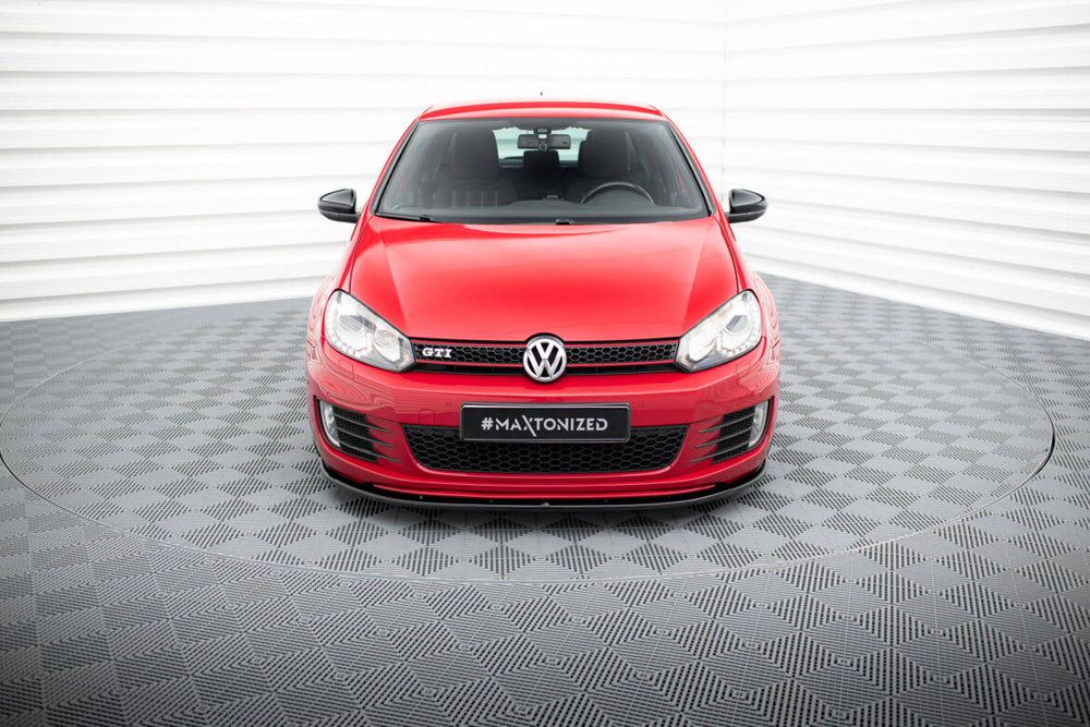 Maxton Parts - Frontlippe V.2 passend für VW Golf 6 GTI schwarz Hochglanz