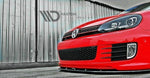 Maxton Parts - Frontlippe V.2 passend für VW Golf 6 (passend für Golf GTI 35TH) schwarz Hochglanz