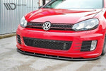 Maxton Parts - Frontlippe V.2 passend für VW Golf 6 (passend für Golf GTI 35TH) schwarz Hochglanz