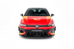 Maxton Parts - Frontlippe V.2 passend für VW Golf GTI Clubsport Mk8 FL schwarz Hochglanz