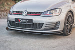 Maxton Parts - Frontlippe V.2 passend für VW Golf GTI Mk7 schwarz Hochglanz