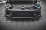 Maxton Parts - Frontlippe V.2 passend für VW Golf R Hatchback / Variant Mk8 schwarz Hochglanz