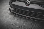 Maxton Parts - Frontlippe V.2 passend für VW Golf R Hatchback / Variant Mk8 schwarz Hochglanz