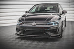 Maxton Parts - Frontlippe V.2 passend für VW Golf R Hatchback / Variant Mk8 schwarz Hochglanz