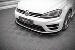 Maxton Parts - Frontlippe V.2 passend für VW Golf R Mk7 schwarz matt