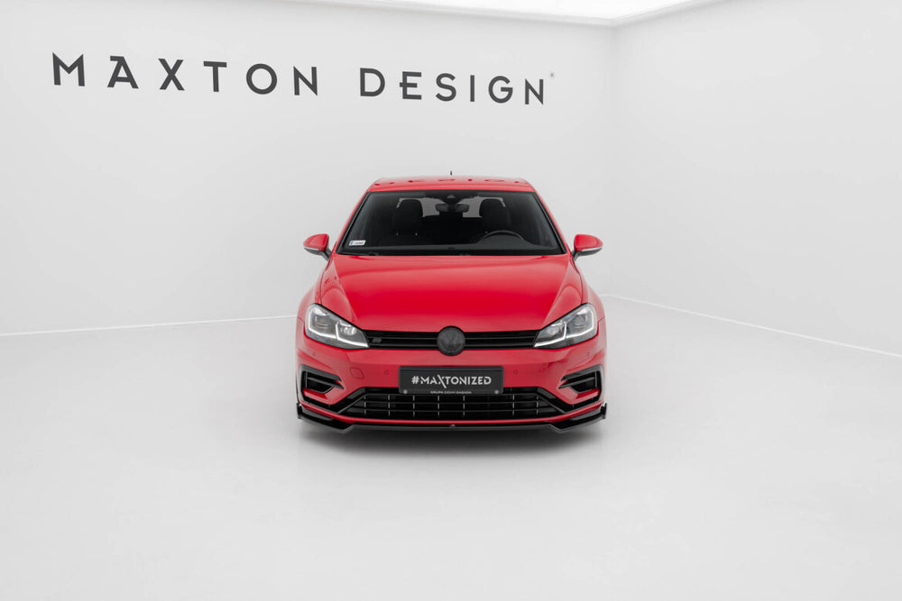 Maxton Parts - Frontlippe V.2 passend für VW Golf R / R-Line Mk7 FL schwarz Hochglanz