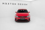 Maxton Parts - Frontlippe V.2 passend für VW Golf R / R-Line Mk7 FL schwarz Hochglanz