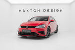 Maxton Parts - Frontlippe V.2 passend für VW Golf R / R-Line Mk7 FL schwarz Hochglanz