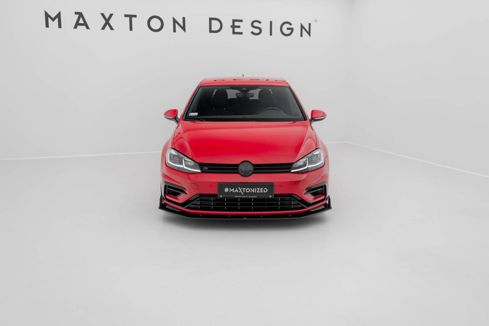 Maxton Parts - Frontlippe V.2 passend für VW Golf R / R-Line Mk7 FL schwarz matt