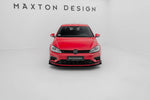 Maxton Parts - Frontlippe V.2 passend für VW Golf R / R-Line Mk7 FL schwarz matt