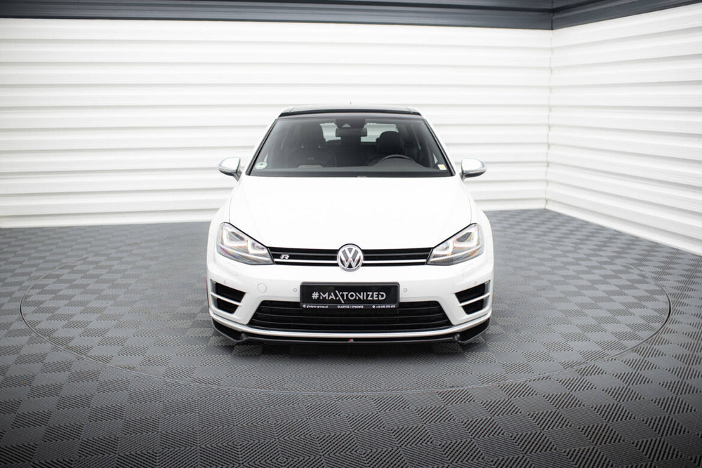 Maxton Parts - Frontlippe V.2 passend für VW Golf R / R-Line Mk7 schwarz Hochglanz