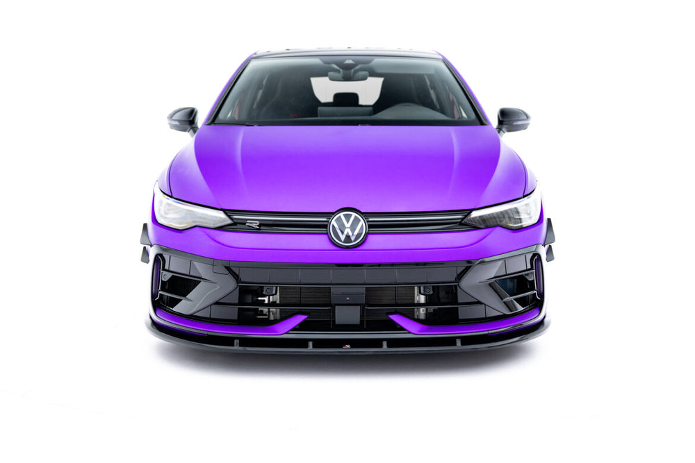 Maxton Parts - Frontlippe V.2 passend für VW Golf R Variant Mk8 FL schwarz Hochglanz