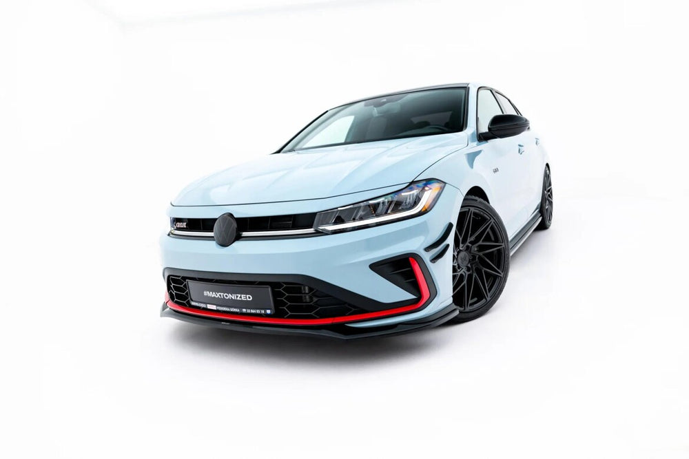 Maxton Parts - Frontlippe V.2 passend für VW Jetta GLI Mk7 Facelift 2 schwarz Hochglanz