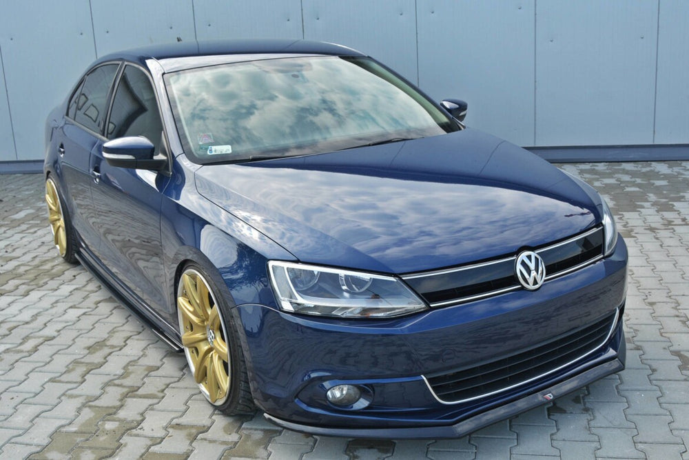 Maxton Parts - Frontlippe V.2 passend für VW Jetta MK6 Limo vor FL schwarz Hochglanz