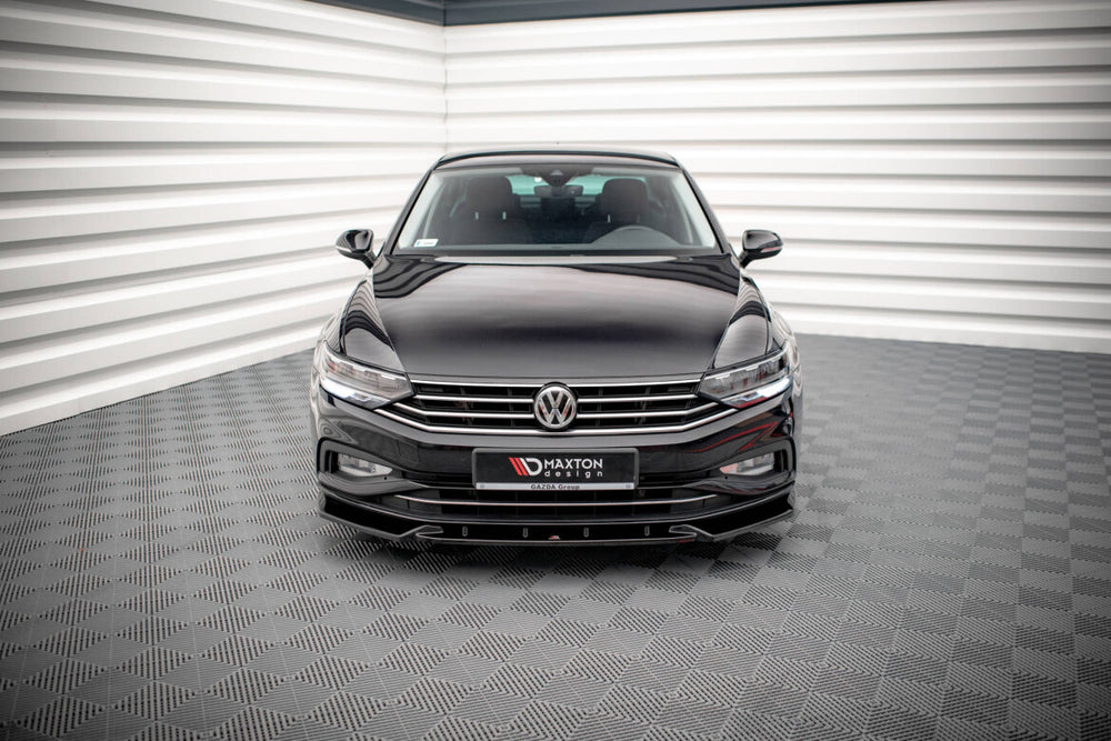 Maxton Parts - Frontlippe V.2 passend für VW Passat B8 FL schwarz Hochglanz