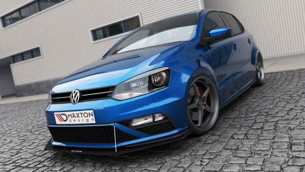 Maxton Parts - Frontlippe V.2 passend für VW Polo GTI Mk5 FL schwarz matt