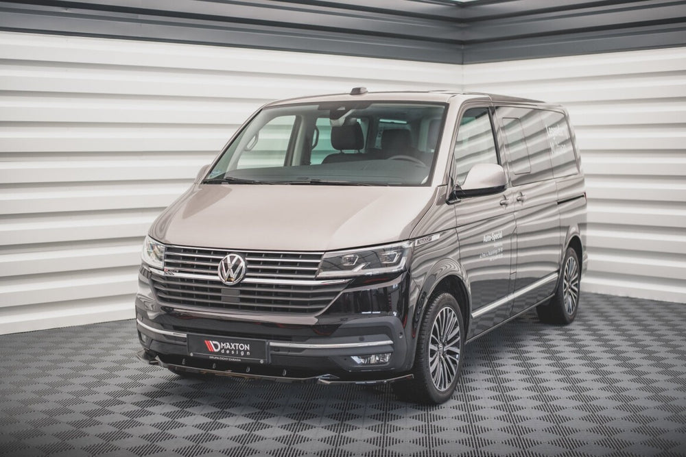 Maxton Parts - Frontlippe V.2 passend für VW T6.1 schwarz Hochglanz