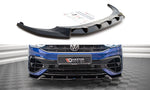 Maxton Parts - Frontlippe V.2 passend für VW Tiguan R / R-Line Mk2 FL schwarz Hochglanz