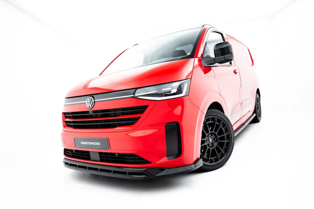 Maxton Parts - Frontlippe V.2 passend für VW Transporter T7 schwarz Hochglanz