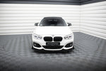 Maxton Parts - Frontlippe V.3 + Flaps passend für BMW 1er F20 M-Paket FL / M140i schwarz Hochglanz