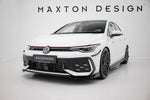 Maxton Parts - Frontlippe V.3 + Flaps passend für VW Golf GTI / GTE / R-Line Mk8 FL