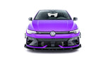 Maxton Parts - Frontlippe V.3 + Flaps passend für VW Golf R Hatchback / Variant Mk8 FL