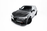 Maxton Parts - Frontlippe V.3 passend für Alfa Romeo Stelvio Mk1 schwarz Hochglanz