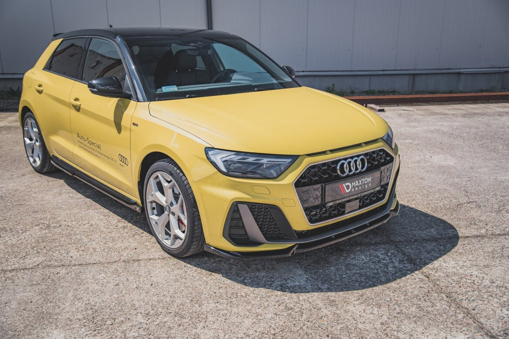 Maxton Parts - Frontlippe V.3 passend für Audi A1 S-Line GB schwarz Hochglanz