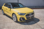 Maxton Parts - Frontlippe V.3 passend für Audi A1 S-Line GB schwarz Hochglanz