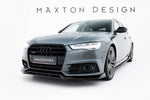 Maxton Parts - Frontlippe V.3 passend für Audi A6 / A6 C7 S-line/ S6 C7 FL schwarz Hochglanz