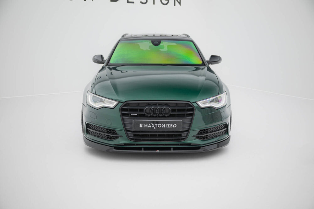 Maxton Parts - Frontlippe V.3 passend für Audi A6 S-line / S6 C7 schwarz Hochglanz