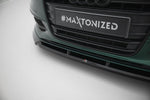 Maxton Parts - Frontlippe V.3 passend für Audi A6 S-line / S6 C7 schwarz Hochglanz