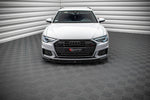 Maxton Parts - Frontlippe V.3 passend für Audi A6 S-Line / S6 C8 / C8 FL schwarz Hochglanz