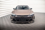 Maxton Parts - Frontlippe V.3 passend für Audi e-Tron GT / RS GT Mk1 schwarz Hochglanz