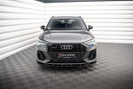 Maxton Parts - Frontlippe V.3 passend für Audi Q3 Sportback / SUV S-Line F3 schwarz Hochglanz