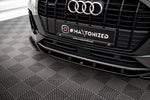 Maxton Parts - Frontlippe V.3 passend für Audi Q3 Sportback / SUV S-Line F3 schwarz Hochglanz