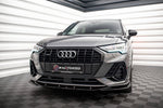 Maxton Parts - Frontlippe V.3 passend für Audi Q3 Sportback / SUV S-Line F3 schwarz Hochglanz