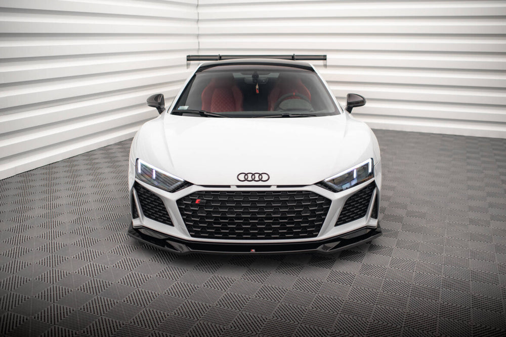 Maxton Parts - Frontlippe V.3 passend für Audi R8 Mk2 FL schwarz Hochglanz