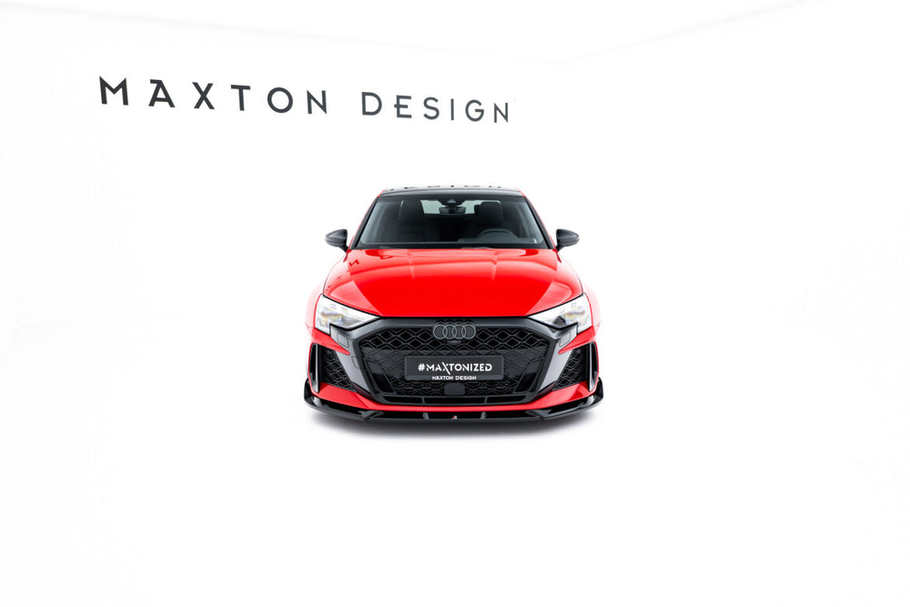 Maxton Parts - Frontlippe V.3 passend für Audi RS3 Sportback 8Y FL schwarz Hochglanz