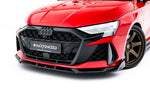Maxton Parts - Frontlippe V.3 passend für Audi RS3 Sportback 8Y FL schwarz Hochglanz